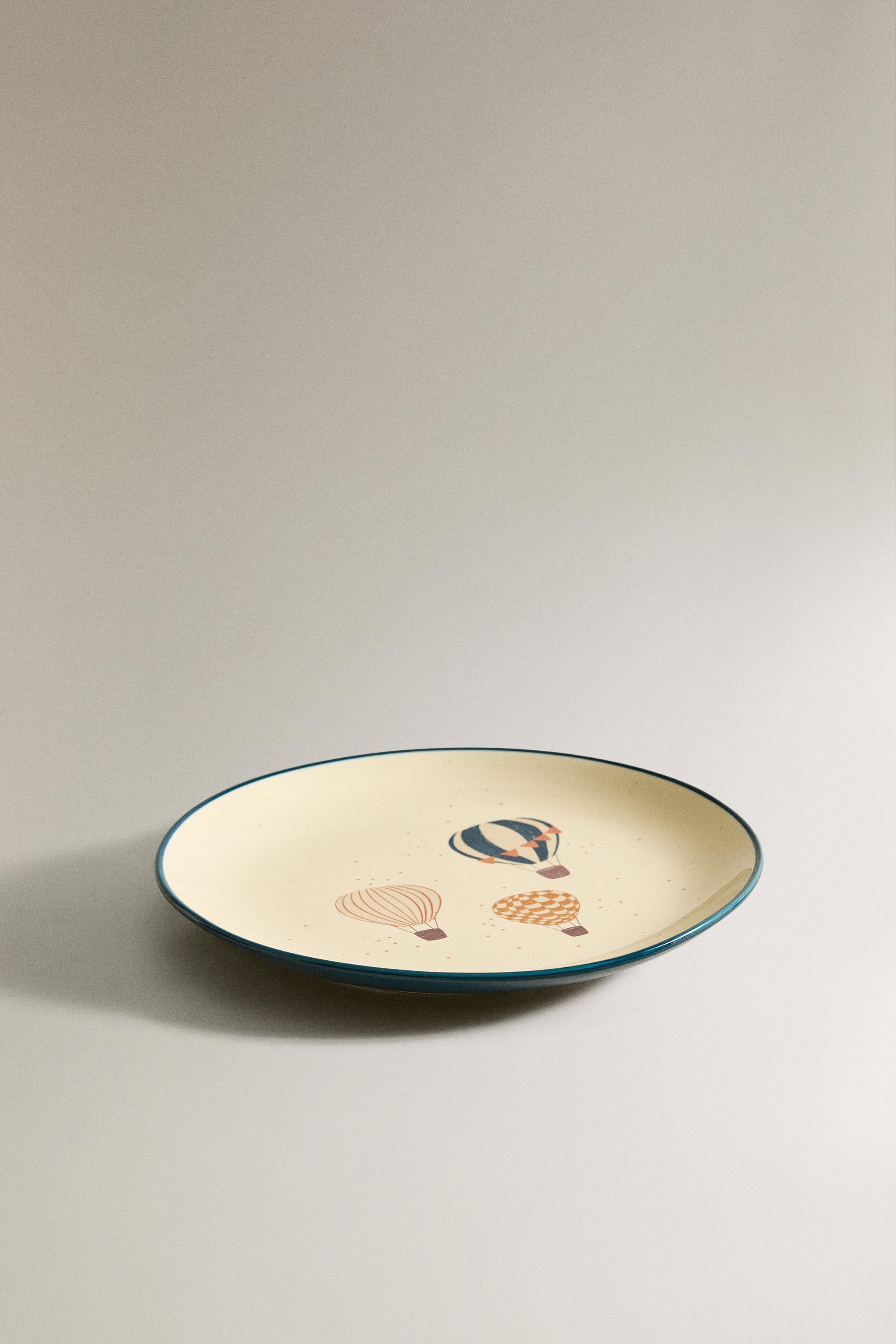 CHILDREN'S CERAMIC BALLOON PLATE